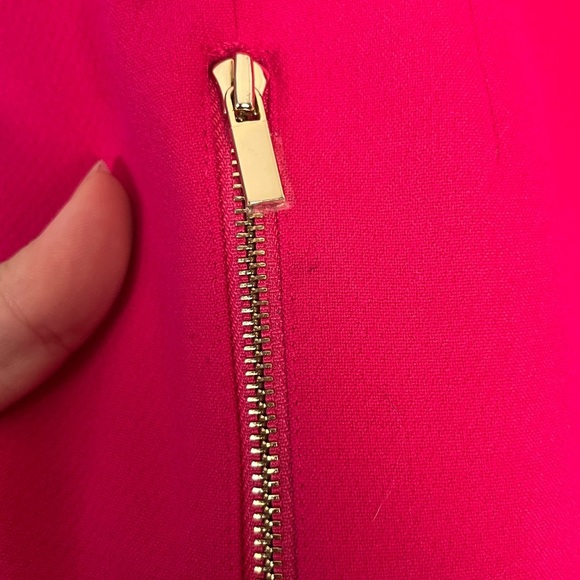 Ann Taylor Pink Half Sleeve Dress Size 12 petite mod - Picture 3 of 8